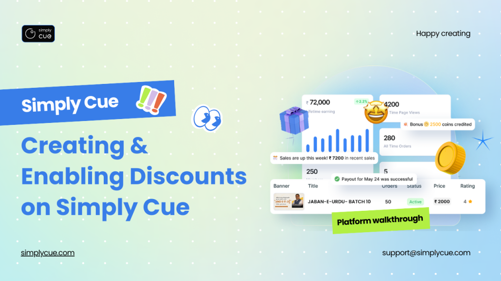 Enabling Discounts on Simply Cue